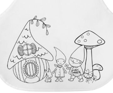 Children's apron set for coloring 