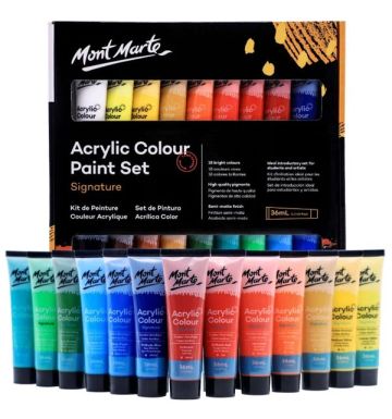 Acrylic set Mont Marte 18 colors of 75 ml.