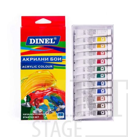  Set of 12 acrylic paints