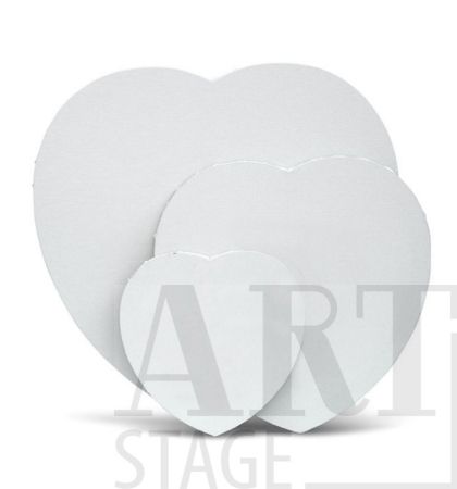 Canvas for painting - heart, 40 cm