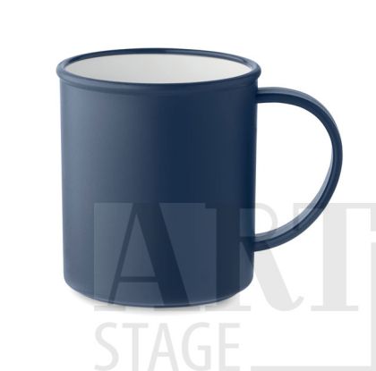 Reusable vintage mug made of PP. 