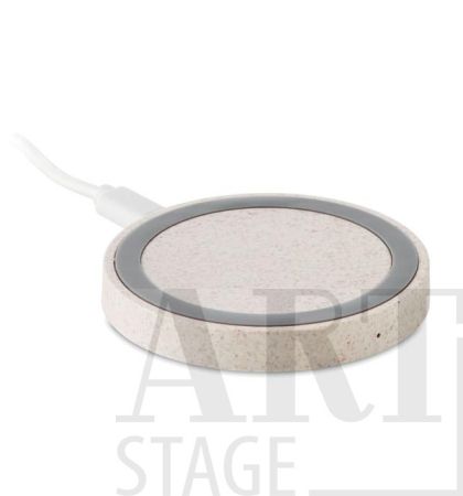 Wireless charger in wheat straw