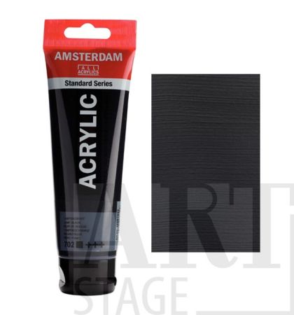 Акрилна боя Амстердам Lamp black 702 120мл.