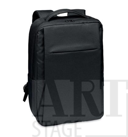 Laptop computer backpack in 300D RPET polyester