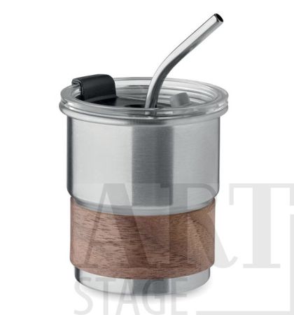 Single wall tumbler in recycled stainless steel