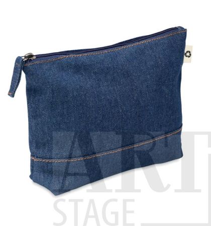 Cosmetic pouch with zipper 