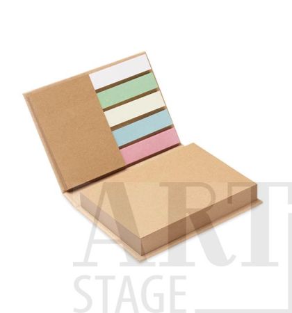 3-piece recycled paper sticky note memo pad