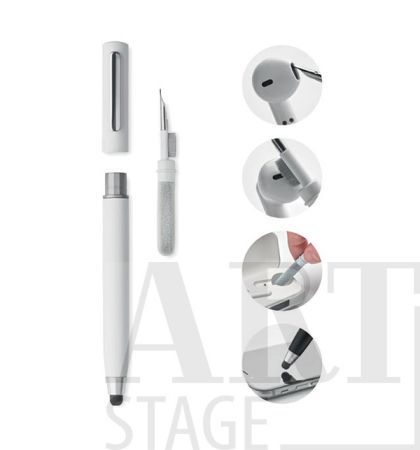 Twist action ball pen with stylus