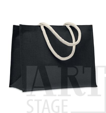 Jute laminated shopping or beach bag 