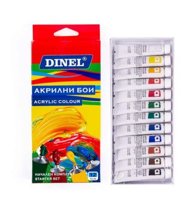  Set of 12 acrylic paints