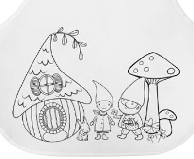 Children's apron set for coloring 