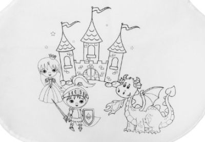 Children's apron set for coloring 