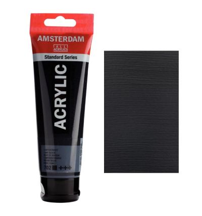 Акрилна боя Амстердам Lamp black 702 120мл.