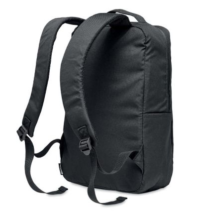 Laptop computer backpack in 300D RPET polyester