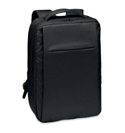 Laptop computer backpack in 300D RPET polyester