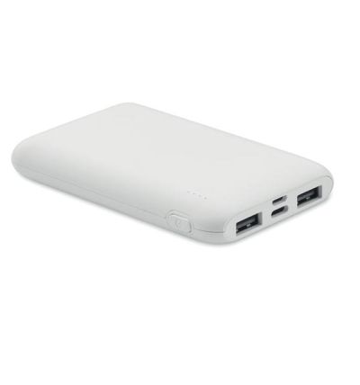Power bank 5000 mAh in recycled ABS
