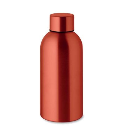Single wall bottle in recycled stainless steel