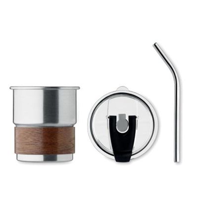 Single wall tumbler in recycled stainless steel