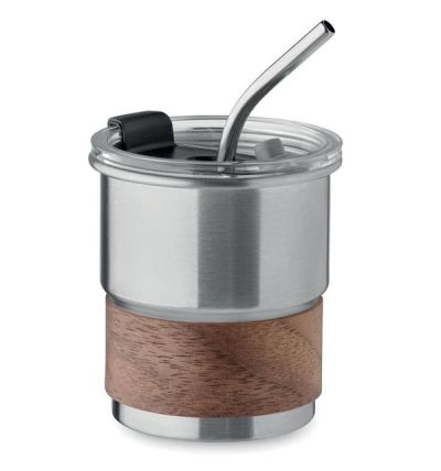 Single wall tumbler in recycled stainless steel