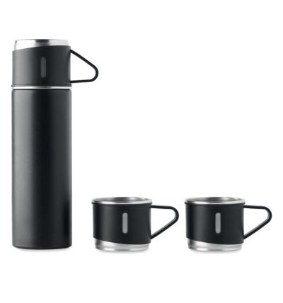 Set of flask with 2 cups
