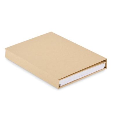 Stationary notepad set with recycled carton cover