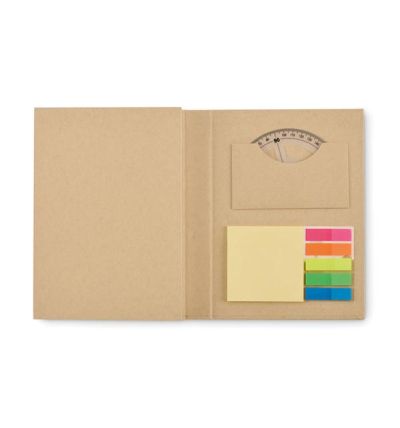 Stationary notepad set with recycled carton cover