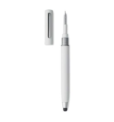 Twist action ball pen with stylus