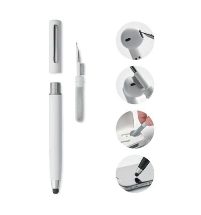 Twist action ball pen with stylus