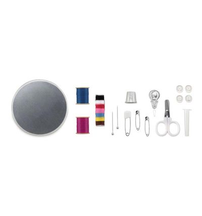 Sewing kit in tin box