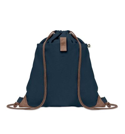 Drawstring bag made from recycled cotton with natural cords