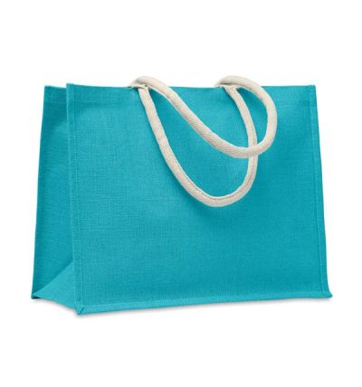 Jute laminated shopping or beach bag 