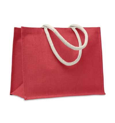 Jute laminated shopping or beach bag 