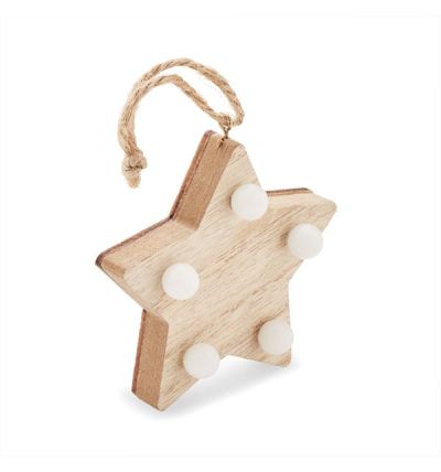 Decorated star with 5 LED light