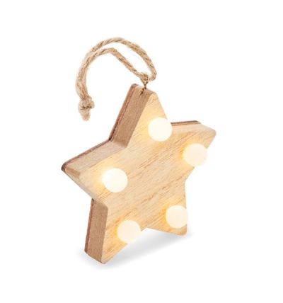 Decorated star with 5 LED light