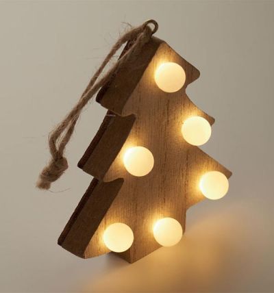 Decorated tree with 6 LED light 