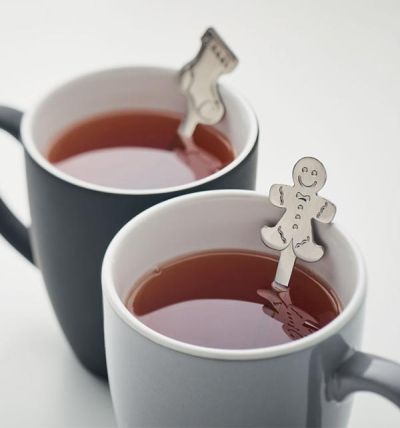 Set of 4 different Christmas tea spoons