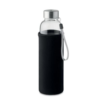 Single wall in glass bottle with tea infuser