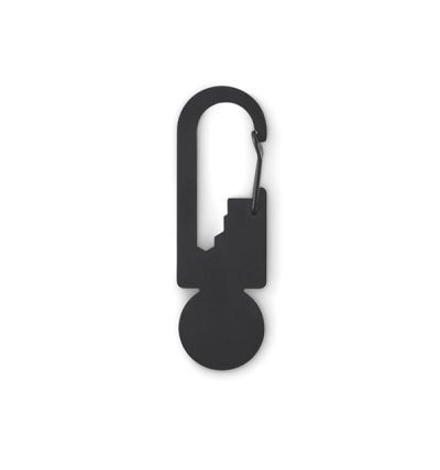 Trolley token with key ring 