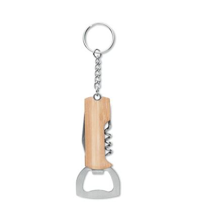 3 in 1 tool pocket with bamboo case and key ring