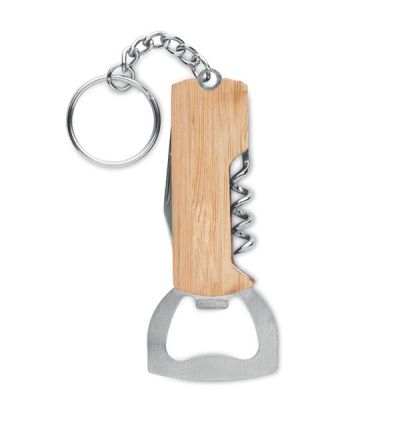 3 in 1 tool pocket with bamboo case and key ring