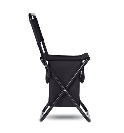 Polyester foldable chair with cooler bag 