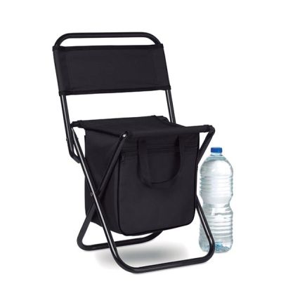 Polyester foldable chair with cooler bag 