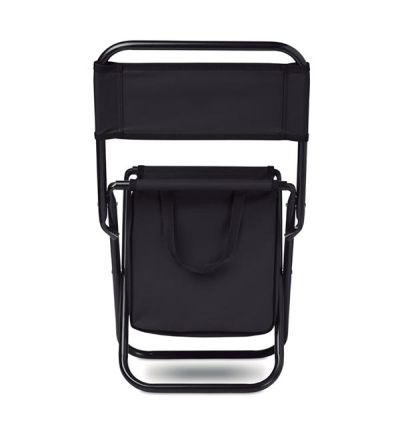 Polyester foldable chair with cooler bag 