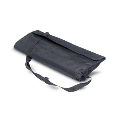BBQ apron with three different BBQ tools