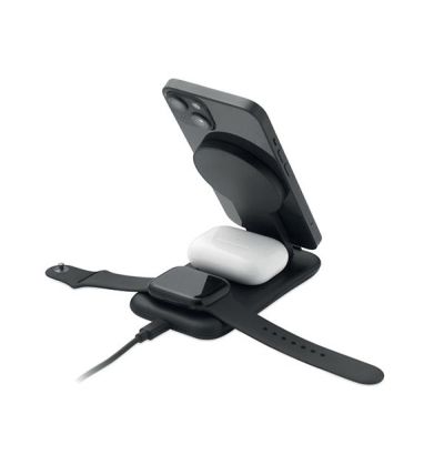 Зарядна станция за телефон, безжични слушалки и смарт часовник