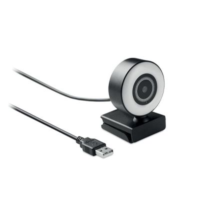 HD Webcam with LED Ring Light