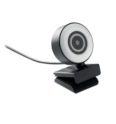HD Webcam with LED Ring Light